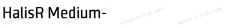 HalisR Medium字体转换